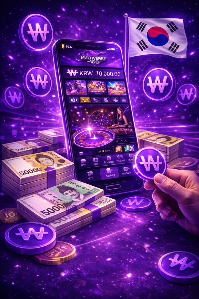เว็บรองรับเงินวอน KRW ใช้งานออนไลน์
